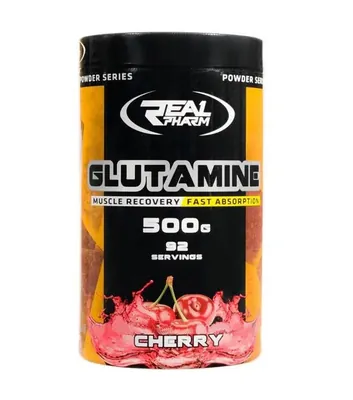 Глютамін Real Pharm Glutamine powder вишня, 500 г