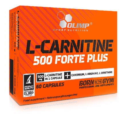 Жиросжигатель Olimp L-Carnitine 500 Forte Plus, 60 капсул