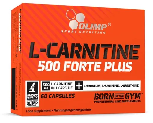 Жироспалювач Olimp L-Carnitine 500 Forte Plus, 60 капсул