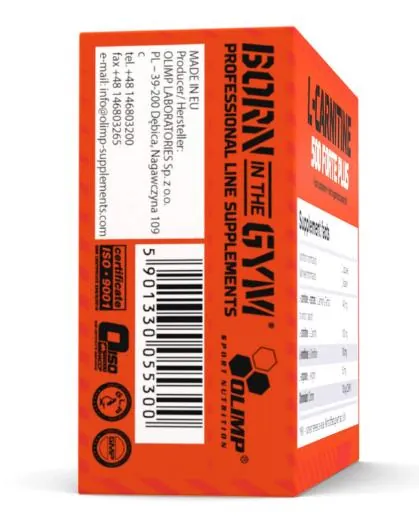 Жироспалювач Olimp L-Carnitine 500 Forte Plus, 60 капсул
