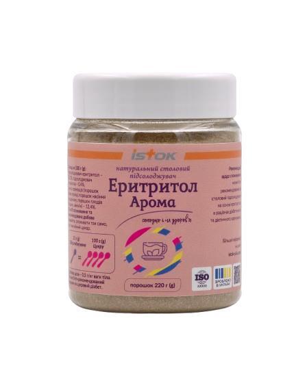 Еритритол Арома порошок по 220 г у полімерному контейнері