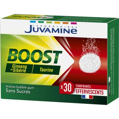 Женьшень + таурин Juvamine Boost шипучие таблетки №30