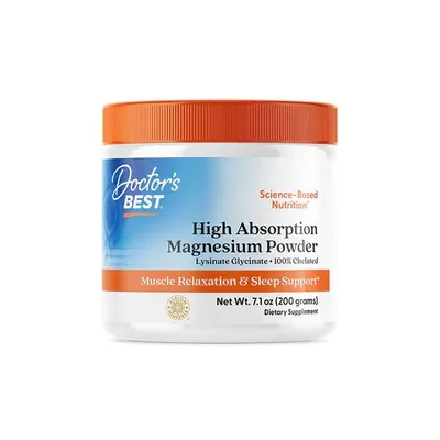 Магній Високої Абсорбації Doctor's Best High Absorption Magnesium порошок, 200 г