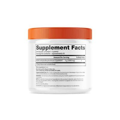 Метилсульфонилметан Doctor's Best MSM with OptiMSM порошок, 250 г