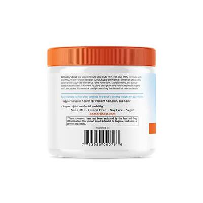 Метилсульфонилметан Doctor's Best MSM with OptiMSM порошок, 250 г