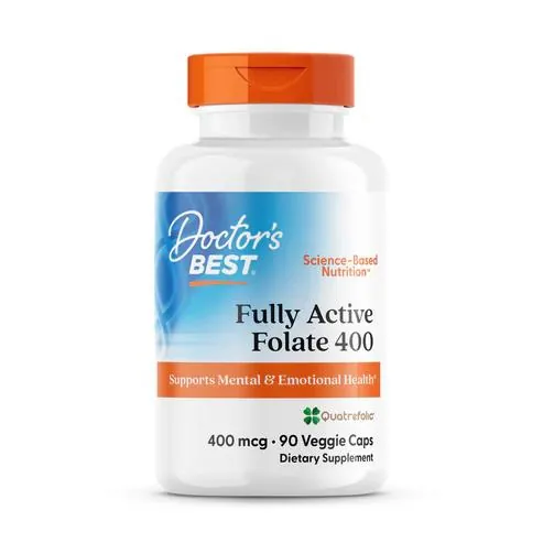 Фолат Doctor's Best Fully Active Folate 400 мкг, 90 капсул
