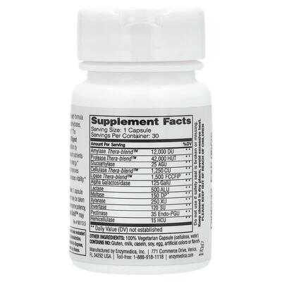 Травні ферменти Enzymedica Digest Complete Enzyme Formula, 30 капсул