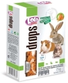 Дропсы для грызунов и кроликов Lolo Pets Морковные, 75 г