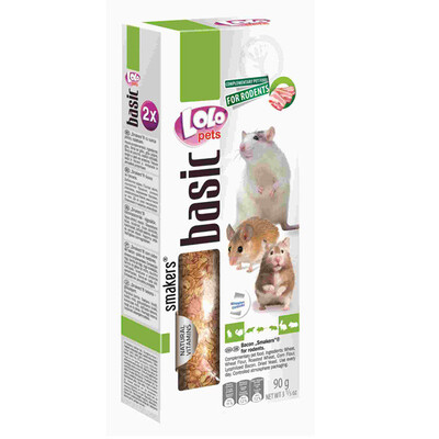 Лакомство для грызунов Lolo Pets Smakers с беконом, 90 г
