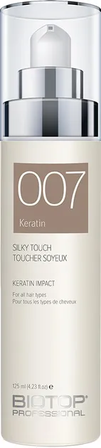 Серум для волосся Biotop 007 Keratin Silky Touch з кератином для укладання, 125 мл