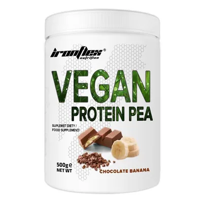 Протеїн рослинний IronFlex Nutrition Vegan Pea Protein шоколад-банан, 500 г