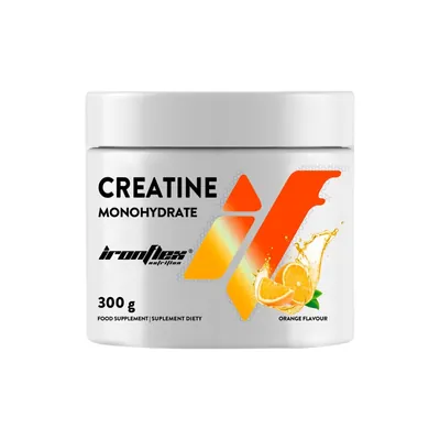 Креатин Ironflex Nutrition Creatine Monohydrate апельсин, банка 300 г