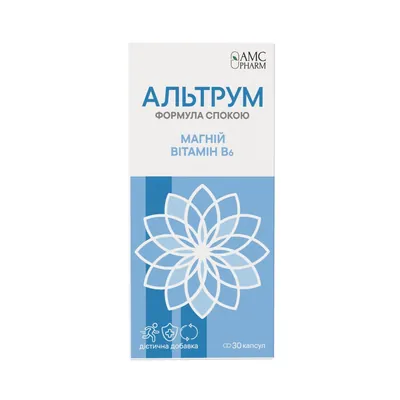 Альтрум AMC Pharm Формула спокою Магній та Вітамін B6 капсули №30