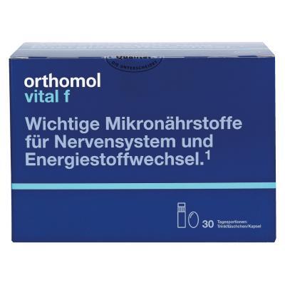 Вітамінно-мінеральний комплекс Ортомол Vital F для жінок питна суспензія + капсули, курс 30 днів