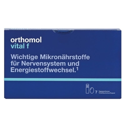 Вітамінно-мінеральний комплекс Ортомол Vital F для жінок питна суспензія + капсули, курс 7 днів