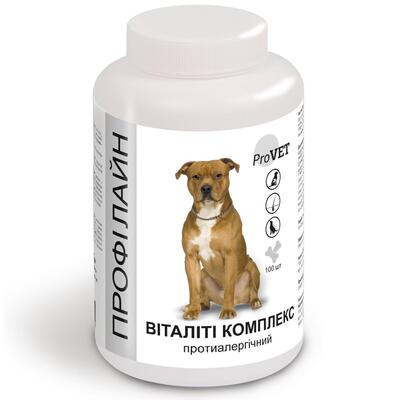 Виталити Комплекс ProVET Profiline противоаллергический для собак, 100 таблеток