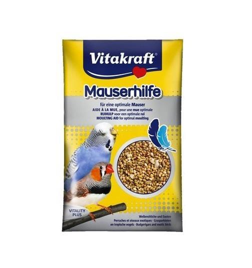 Витаминная добавка для волнистых попугаев и экзотических птиц Vitakraft Mauserhilfe в период линьки, 20 г