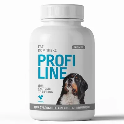 ГАГ Комплекс ProVET Profiline для суглобів та зв'язок для собак, 100 таблеток
