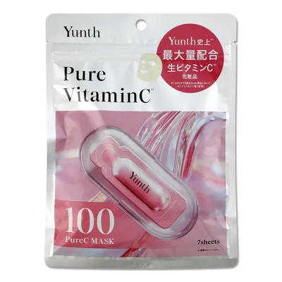 Набір масок для обличчя Yunth Pure Vitamin C тканинних,  7 шт