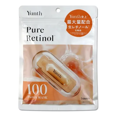 Набір масок для обличчя Yunth Pure Retinol тканинних,  7 шт