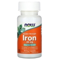 Железо NOW Iron Ferrochel(r) 36 мг веганские капсулы №90