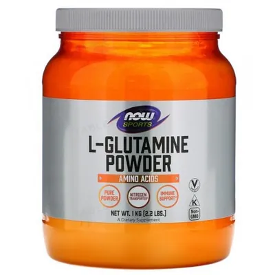 L-глютамін NOW Sports L-Glutamine порошок, 1000 г