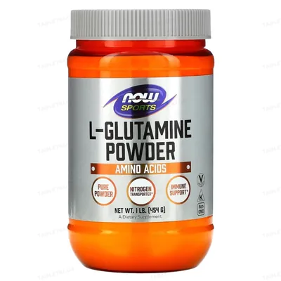 L-глютамін NOW Sports L-Glutamine порошок, 454 г