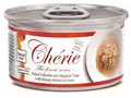Корм вологий Cherie Flaked Yellowfin Mix Skipjack Tuna & Shrimp для котів з ніжними шматочками тунця та креветок в соусі, 80 г