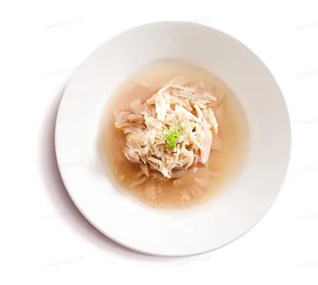 Корм вологий Cherie Flaked Yellowfin Mix Skipjack Tuna & Chiken для котів з ніжними шматочками тунця та курки в соусі, 80 г