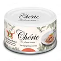 Корм вологий Cherie Indoor Hairball Control для котів з тунцем та креветками в соусі для запобігання утворення шерстяних грудочок, 80 г