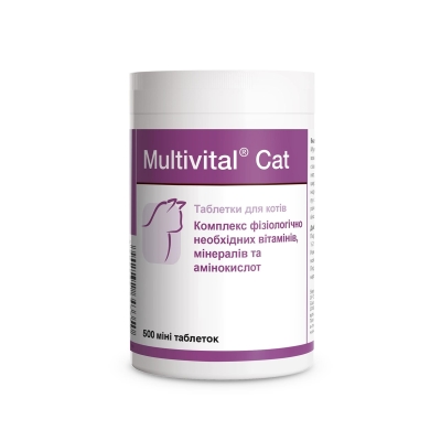 Мультівітал Кет Dolfos Multivital Cat для котів, 500 таблеток