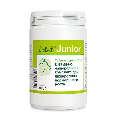 Долвіт Dolfos Dolvit Beta Carotene & Biotin Forte з біотином для здоров'я шкіри і шерсті для собак (1т/20кг), 510 таблеток