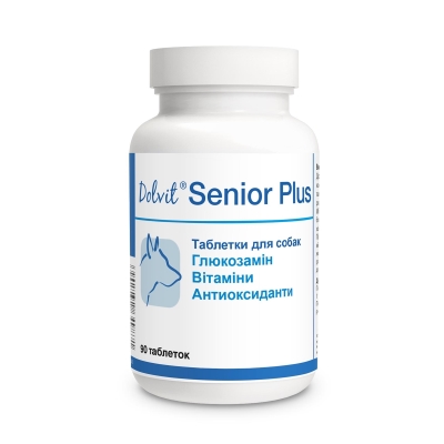 Витамины Dolfos Dolvit Senior Plus для улучшения работы суставов у зрелых собак, 90 таблеток