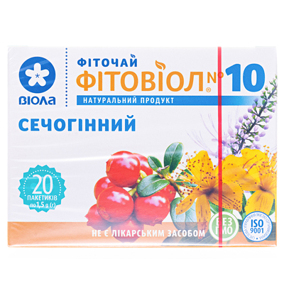 Фиточай Фитовиол №10 Мочегонный по 1.5 г №20 в фил.-пак.