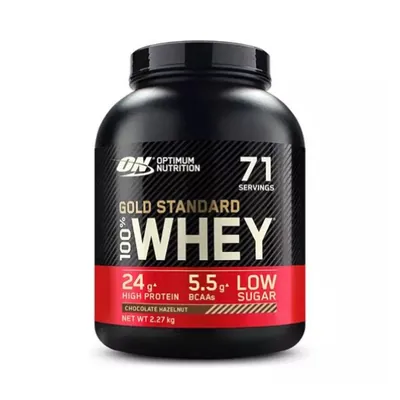 Протеїн сироватковий змішаний Optimum Nutrition Gold Standard 100% Whey, шоколад-фундук, 2,27 кг