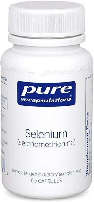 Селен (селенометионин) Pure Encapsulations Selenium (selenomethionine) 200 мкг, 60 капсул