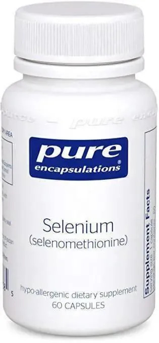 Селен (селенометіонін) Pure Encapsulations Selenium (selenomethionine) 200 мкг, 60 капсул
