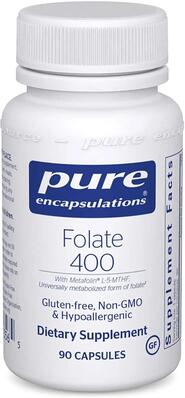 Фолат Pure Encapsulations 400 мкг, 90 капсул