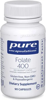 Фолат Pure Encapsulations 400 мкг, 90 капсул
