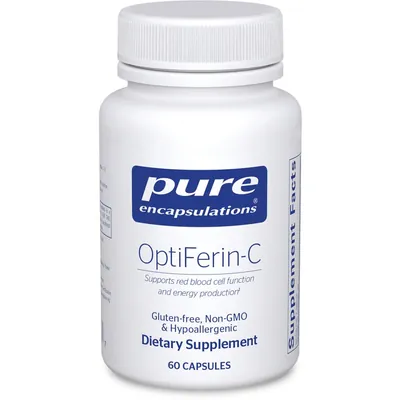 Залізо Pure Encapsulations OptiFerin-C, 60 капсул