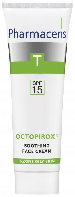 Крем для обличчя Pharmaceris T Octopirox SPF15 заспокійливий для шкіри з себореєю, почервоніла, схильна до лущення, 30мл