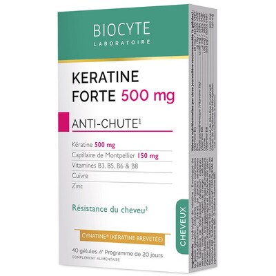 Кератин Форте Biocytе Anti-Chute Борьба с выпадением волос, 40 капсул