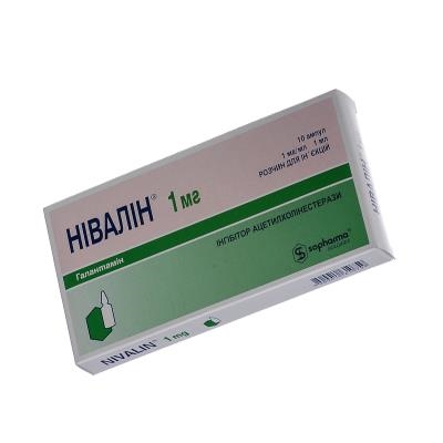Нивалин раствор д/ин. 1 мг/мл по 1 мл №10 в амп.