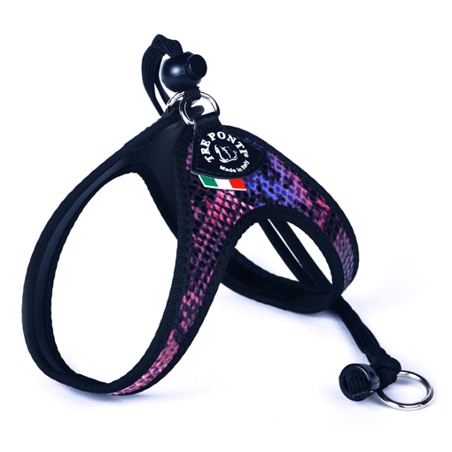 Шлея для собак Tre Ponti Fashion Python Purple F095P без регулятора, размер 1 от 1 до 3 кг