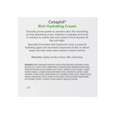 Крем для лица и тела Cetaphil Rich Hydrating Cream интенсивный увлажняющий, 48 г