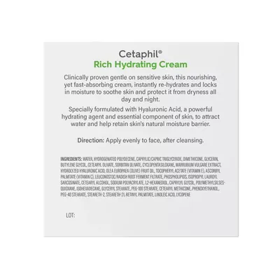 Крем для обличчя та тіла Cetaphil Rich Hydrating Cream інтенсивний зволожуючий, 48 г