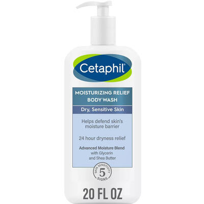 Средство для тела Cetaphil Moisturizing Relief Body Wash увлажняющее для очищения сухой и чувствительной кожи, 591 мл