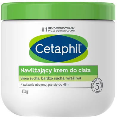 Крем для обличчя та тіла Cetaphil Moisturizing Cream зволожуючий для сухої та чутливої шкіри, 453 г