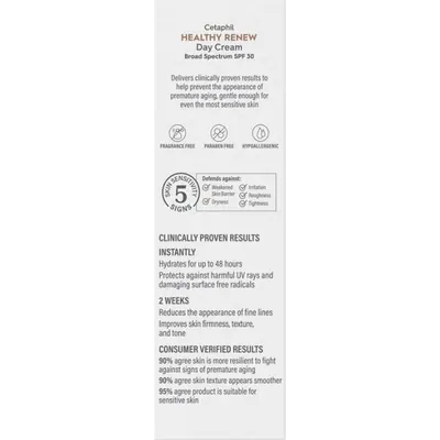 Крем для обличчя Cetaphil Healthy Renew Day Cream денний Здорове відновлення SPF30, 48 г