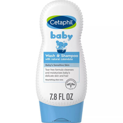 Гель-шампунь детский Cetaphil Baby Wash & Shampoo с календулой, 230 мл